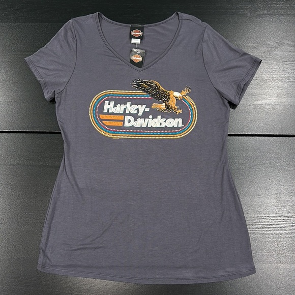 Harley-Davidson Bling Retro Logo T-Shirt - 1X - Picture 1 of 5